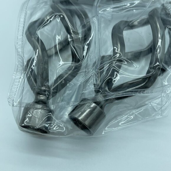 Cambria Finials Graphite Ends Curtain Rods and Hold Backs Dark Silver 5/8in - Picture 2 of 5